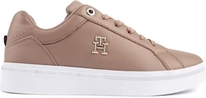 Tommy Hilfiger Court Trainers Bruin Dames