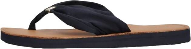 Tommy Hilfiger Elevated Beach Teenslippers Donkerblauw Textiel
