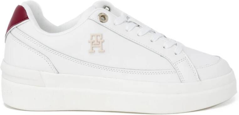 Tommy Hilfiger Elevated Court Sneakers Herfst Winter Collectie White Dames