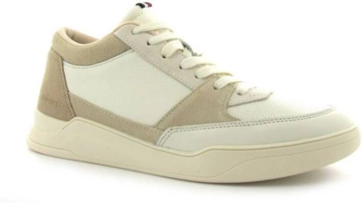 Tommy Hilfiger Sneakers Elevated Hi Cupsole Mix Beige Heren