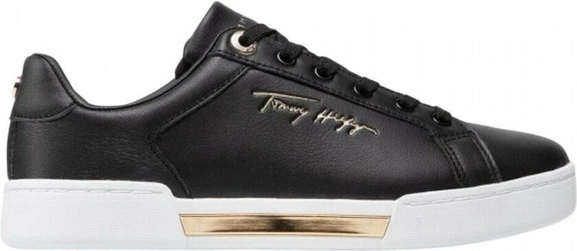 Tommy Hilfiger NU 21% KORTING Plateausneakers TH ELEVATED SNEAKER met goudkleurige details - Foto 3