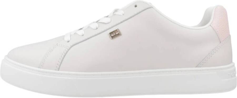 Tommy Hilfiger Sneakers van leer met labelapplicatie model 'ESSENTIAL COURT'