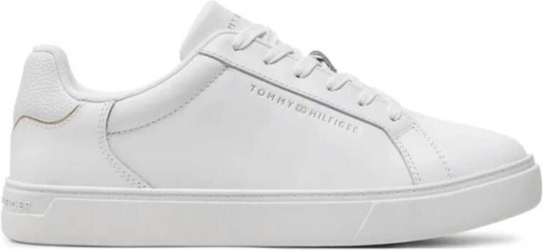 Tommy Hilfiger Plateausneakers ESSENTIAL COURT SNEAKER vrijetijdsschoen lage schoen veterschoen met logo-embossing