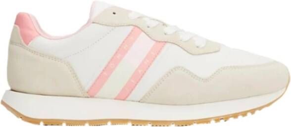 Tommy Hilfiger Eva Runner Mat Mix Sneakers Pink Dames