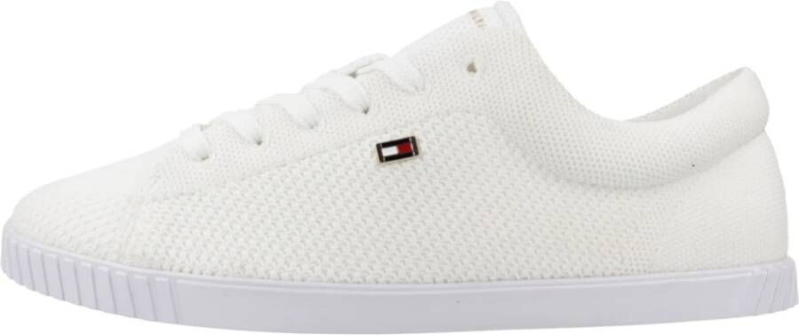 Tommy Hilfiger Flag Lace-Up Sneaker White Dames