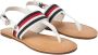 Tommy Hilfiger Sandalen FLAT SANDAL CORPORATE met strepen in tommy-kleuren - Thumbnail 1