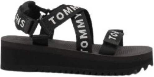 Tommy Hilfiger Flatform Eva Sandal Dames Sandalen Zwart - Foto 12