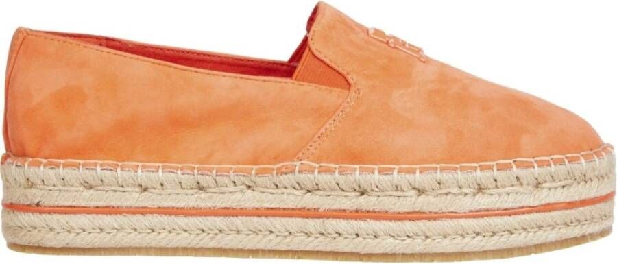 Tommy Hilfiger flatform espadrille Orange Dames