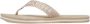 Tommy Hilfiger Stijlvolle Webbing Sandal Flip Flops Beige Dames - Thumbnail 10