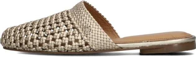 Tommy Hilfiger Gehaakte Metallic Leren Muiltjes
