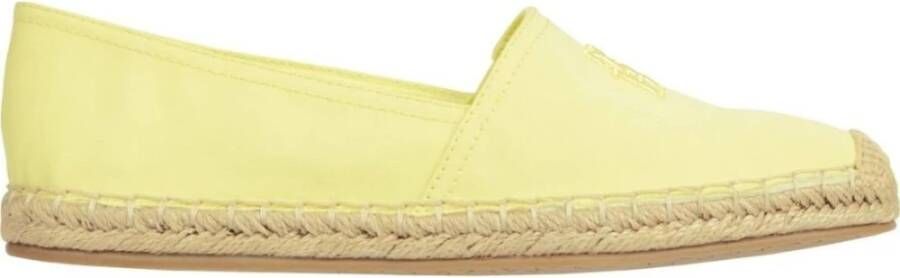 Tommy Hilfiger Gele Tulp Geborduurde Espadrilles Yellow Dames