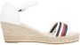 Tommy Hilfiger Sandaaltjes SHIMMERY RIBBON MID WEDGE SANDAL met gestreepte textielen bandage - Thumbnail 6