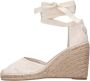TOMMY HILFIGER Espadrilles Dames Closed Toe Wedge Monogram W Maat: 40 Materiaal: Canvas Kleur: Wit - Thumbnail 3