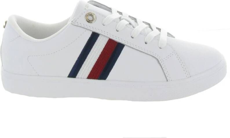 Tommy Hilfiger Gestreepte Sneaker Essential Stijl Schoenen Gray Heren