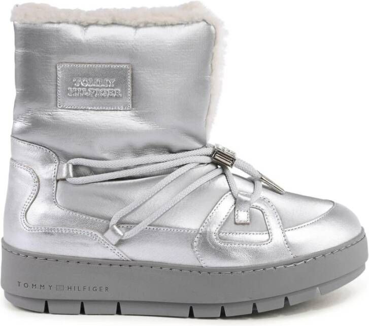 Tommy Hilfiger Grijze High Top Sneeuwlaarzen