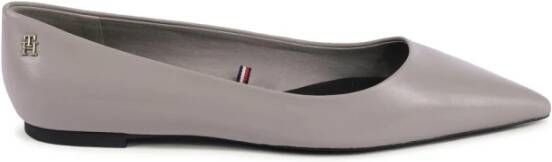 Tommy Hilfiger Ballerina's met labelapplicatie model 'ESSENTIAL POINTED'