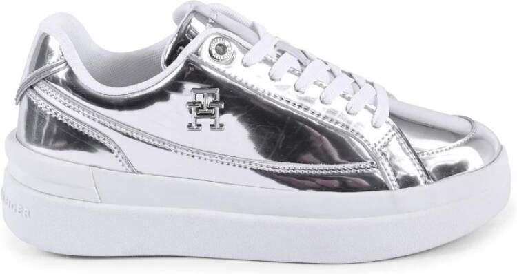 Tommy Hilfiger Grijze Metallic LowTop Sneakers