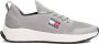 Tommy Hilfiger Grijze Sneakers Met Logo Ronde Neus - Thumbnail 1