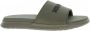 Tommy Hilfiger Groen Logo Open Teen Platte Sandalen - Thumbnail 1