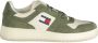 Tommy Hilfiger Groene Herensportschoenen Veters Contrast Logo Green Heren - Thumbnail 2