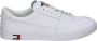 Tommy Jeans Witte Leren Lage Sneakers White Heren - Thumbnail 5