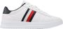 Tommy Hilfiger Witte Leren Supercup Sneakers voor Heren Wit Heren - Thumbnail 2