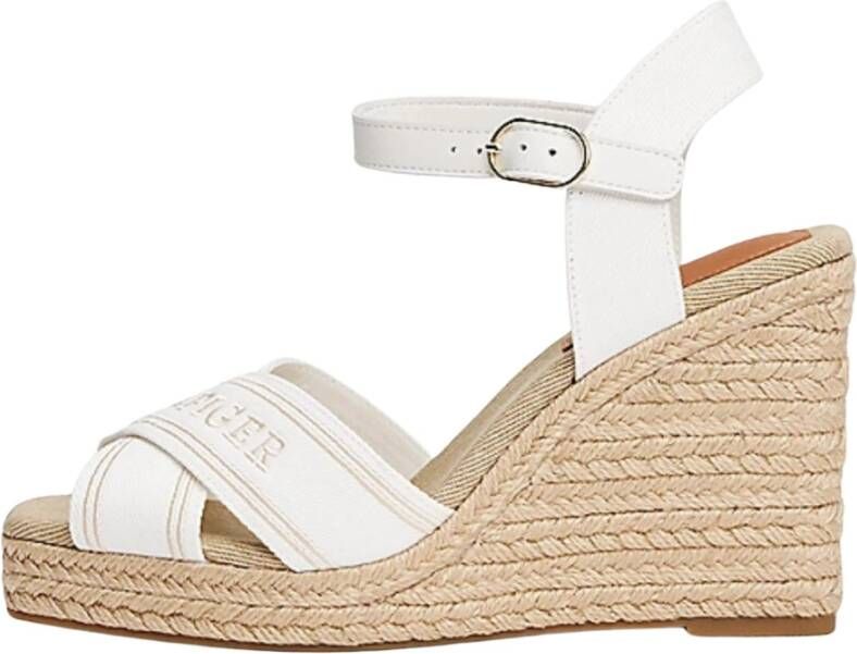 Tommy Hilfiger Hoge Espadrille Sandalen met Sleehak