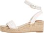 Tommy Hilfiger Katoenen Sleehak Sandalen met Enkelband - Thumbnail 1