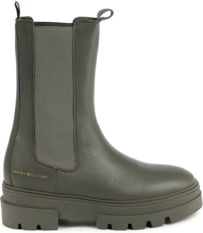 Tommy Hilfiger Chelsea boots van leer model 'MONOCHROMATIC'