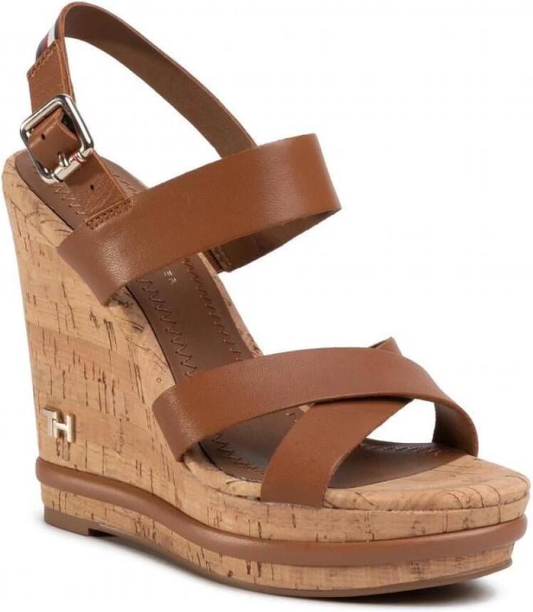 Tommy Hilfiger Wedges in bruin voor Dames grootte: 37