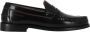 Tommy Hilfiger Instappers CLASSIC HILFIGER LEATHER LOAFER blokhak zakelijke mode feestmode met mokassinnaad - Thumbnail 1