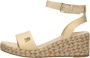 Tommy Hilfiger Beige Sleehak Sandalen met Zilveren Details Beige Dames - Thumbnail 2