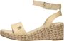 Tommy Hilfiger Kleurrijke Sleehak Satijnen Sandalen Beige Dames - Thumbnail 2