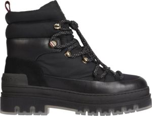 Tommy Hilfiger Laced outdoor boots Zwart Dames