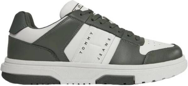 Tommy Hilfiger TJM Leather Cupsole Heren Sneakers Groen