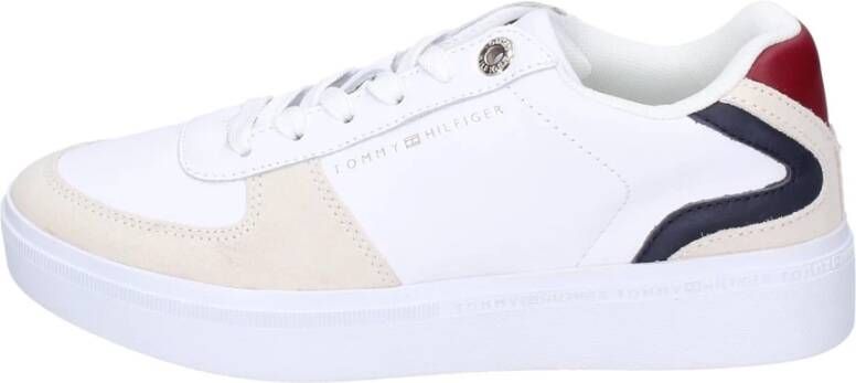 Tommy Hilfiger Leren Dames Sneakers Stijlvolle Schoenen Multicolor Dames