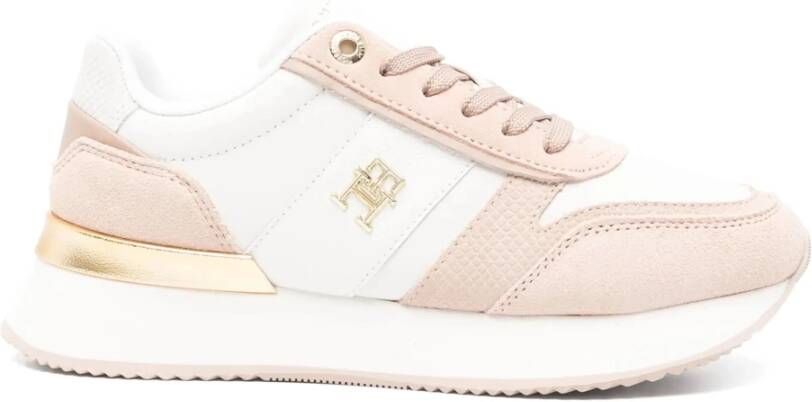 Tommy Hilfiger Leren en suède running sneakers