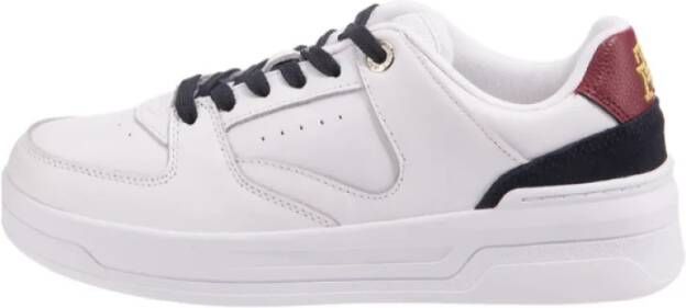 Tommy Hilfiger Leren Mand Sneaker White Dames