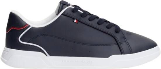 Tommy Hilfiger Leren Sneakers Blue Heren