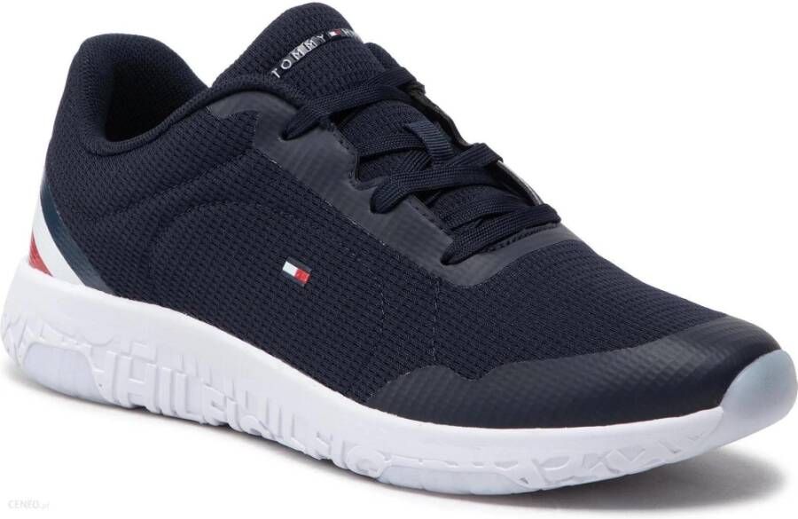 Tommy Hilfiger Lichtgewicht loper strepen sneakers Blauw Heren