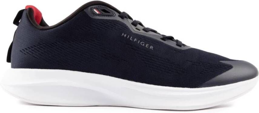 Tommy Hilfiger Blauwe Lage Sneakers Lightweight Sleek Runner