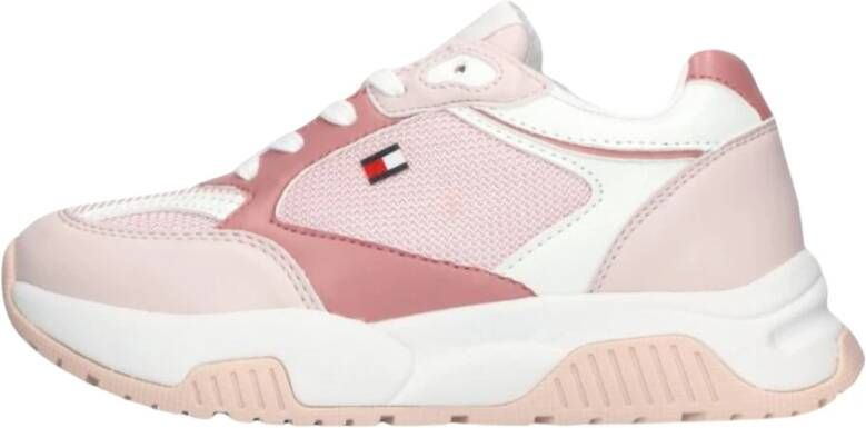 Tommy Hilfiger Meisjes Lage Sneakers Roze Trendy Mode Multicolor Dames