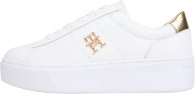 Tommy Hilfiger Plateausneakers PLATFORM COURT SNEAKER METALLICS vrijetijdsschoen halfhoge schoen veterschoen met th-logo - Foto 2
