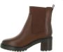 Tommy Hilfiger Middelhoge leren Chelsea laarzen Bruin Brown Dames - Thumbnail 2
