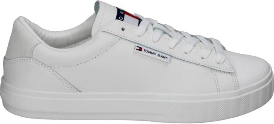TOMMY JEANS Plateausneakers TJW CUPSOLE SNEAKER ESS met logo-patch op de tong vrijetijdsschoen lage schoen veterschoen - Foto 7