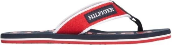 Tommy Hilfiger Teenslippers PATCH HILFIGER BEACH SANDAL zomerschoen slippers poolslides zwemschip met logo-opschrift