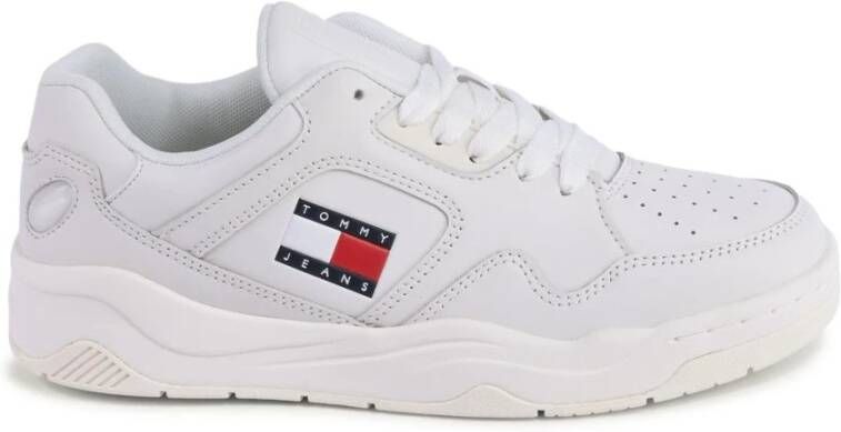 Tommy Hilfiger Premium Leren Sneaker met Klassieke Stijl
