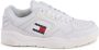 Tommy Hilfiger Witte Polyester Sneaker Met Contrastdetails - Thumbnail 2