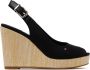 Tommy Hilfiger Sleehaksandaaltjes ICONIC ELENA SLING BACK WEDGE zomerschoen sandaal keilhak met verstelbare gesp - Thumbnail 43