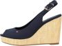 Tommy Hilfiger Sleehaksandaaltjes TOMMY WEBBING LOW WEDGE SANDAL met opvallende logo - Thumbnail 10
